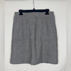 LOFT Classic Gray Pencil Skirt with Pockets